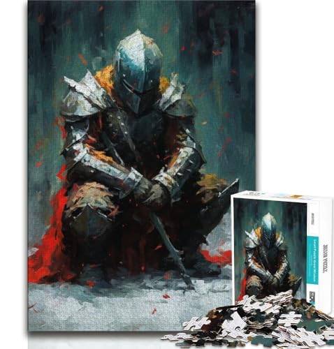 Puzzles für Erwachsene und Jugendliche, Blutroter Ritter, Lernspiele, Heimdekoration, Lernspiel für Geburtstag, Weihnachten (75x50cm) von AADSAZA