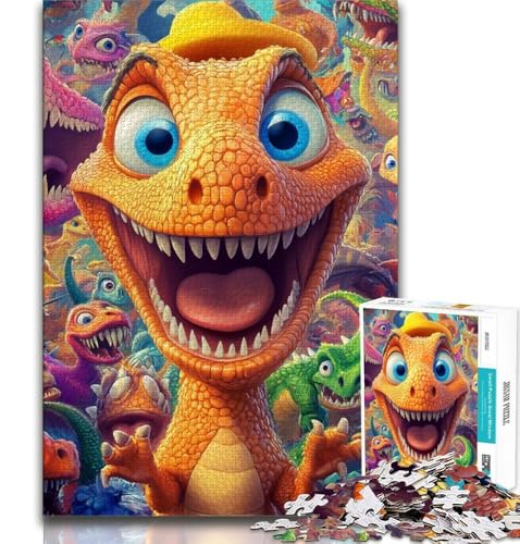Puzzles für Erwachsene und Jugendliche, Dinosaurier, Lernspiele, Heimdekoration, Lernspiel für Geburtstag, Weihnachten (38x26cm) von AADSAZA
