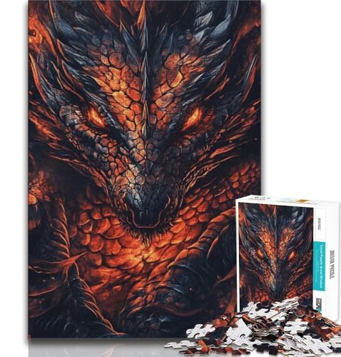 Puzzles für Erwachsene und Jugendliche, Drachen, Lernspiele, Heimdekoration, Lernspiel für Geburtstag, Weihnachten (38x26cm) von AADSAZA