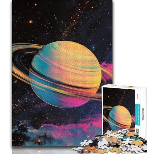 Puzzles für Erwachsene und Jugendliche, Galaxie-Planet, anspruchsvolles Spiel und Lernspiel für die ganze Familie zum Geburtstag, Weihnachten (75x50cm) von AADSAZA