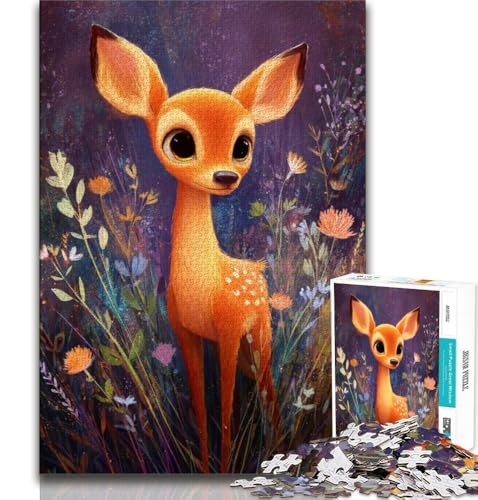 Puzzles für Erwachsene und Jugendliche, Hirsch, Lernspiele, Heimdekoration, Lernspiel für Geburtstag, Weihnachten (38x26cm) von AADSAZA