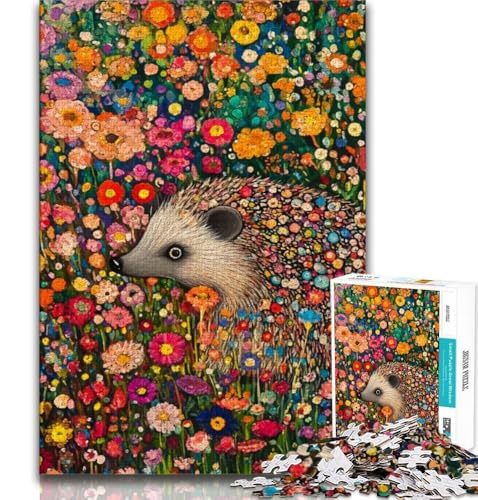 Puzzles für Erwachsene und Jugendliche, Igelkunst, anspruchsvolles Spiel und Lernspiel für die ganze Familie zum Geburtstag, Weihnachten (38x26cm) von AADSAZA