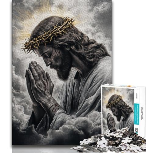 Puzzles für Erwachsene und Jugendliche, Jesus, Lernspiele, Heimdekoration, Lernspiel für Geburtstag, Weihnachten (38x26cm) von AADSAZA