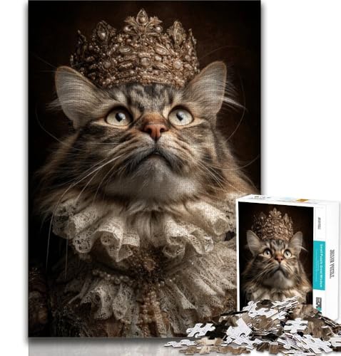 Puzzles für Erwachsene und Jugendliche, Katze, anspruchsvolles Spiel und Lernspiel für die ganze Familie zum Geburtstag, Weihnachten (75x50cm) von AADSAZA