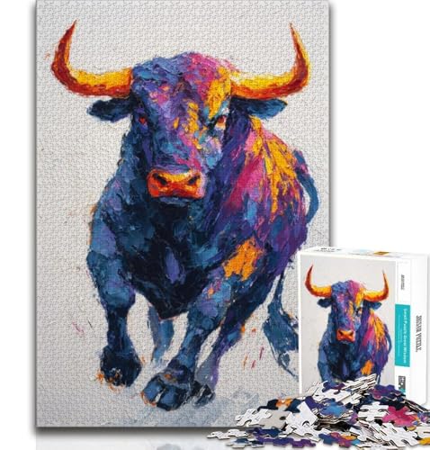 Puzzles für Erwachsene und Jugendliche, Kuh, anspruchsvolles Spiel und Lernspiel für die ganze Familie zum Geburtstag, Weihnachten (38x26cm) von AADSAZA