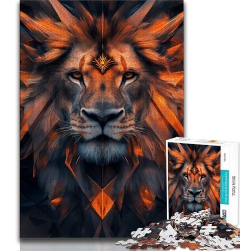 Puzzles für Erwachsene und Jugendliche, Löwenkunst, Lernspiele, Heimdekoration, Lernspiel für Geburtstag, Weihnachten (75x50cm) von AADSAZA