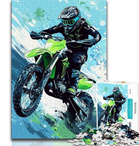 Puzzles für Erwachsene und Jugendliche, Motorrad, anspruchsvolles Spiel und Lernspiel für die ganze Familie zum Geburtstag, Weihnachten (75x50cm) von AADSAZA