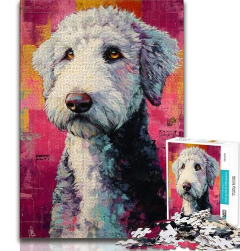 Puzzles für Erwachsene und Jugendliche, Ölgemälde mit Hunden, anspruchsvolles Spiel und Lernspiel für die ganze Familie zum Geburtstag, Weihnachten (75x50cm) von AADSAZA