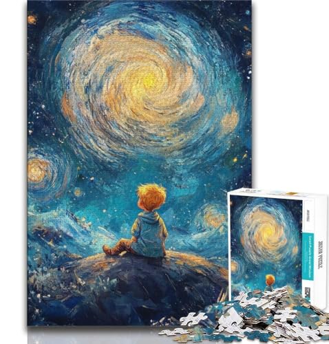 Puzzles für Erwachsene und Jugendliche, Puzzle „Der kleine Prinz des Nachthimmels“, anspruchsvolles Spiel, ganze Familie (38x26cm) von AADSAZA