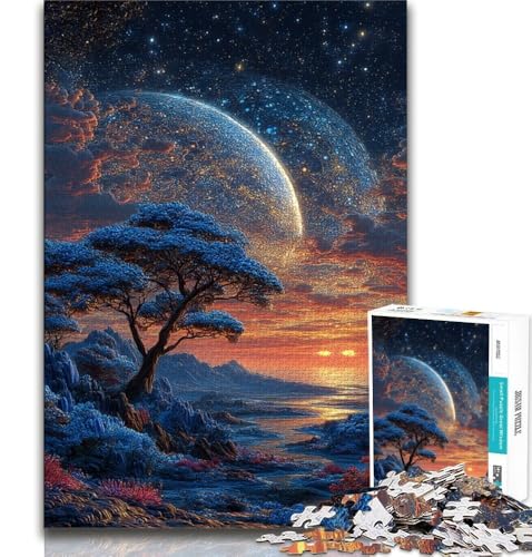 Puzzles für Erwachsene und Jugendliche, Puzzle „Fantasielandschaft“, anspruchsvolles Spiel, ganze Familie (38x26cm) von AADSAZA