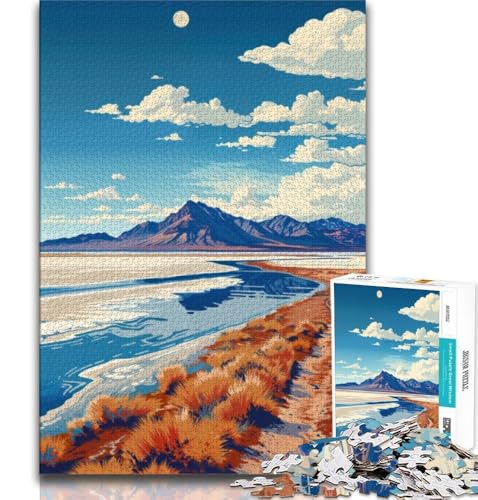 Puzzles für Erwachsene und Jugendliche, Puzzle „Salzebenenlandschaft“, anspruchsvolles Spiel, ganze Familie (38x26cm) von AADSAZA