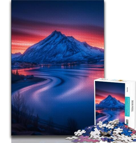 Puzzles für Erwachsene und Jugendliche, Puzzle „Schöne Berge und Seen“, anspruchsvolles Spiel, ganze Familie (75x50cm) von AADSAZA