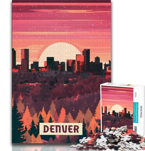 Puzzles für Erwachsene und Jugendliche, Puzzle Denver, anspruchsvolles Spiel, ganze Familie (75x50cm) von AADSAZA