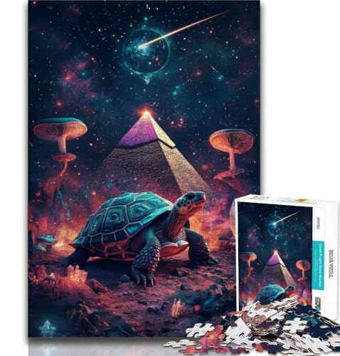 Puzzles für Erwachsene und Jugendliche, Schildkröte, anspruchsvolles Spiel und Lernspiel für die ganze Familie zum Geburtstag, Weihnachten (75x50cm) von AADSAZA