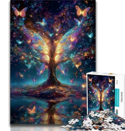 Puzzles für Erwachsene und Jugendliche, Schmetterlingsbaum, anspruchsvolles Spiel und Lernspiel für die ganze Familie zum Geburtstag, Weihnachten (75x50cm) von AADSAZA