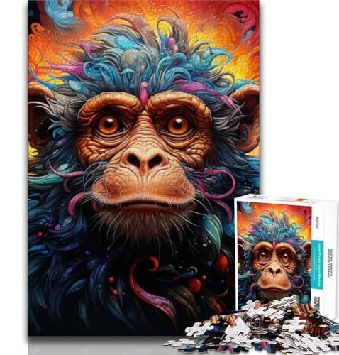 Puzzles für Erwachsene und Jugendliche, Tier-Gorillas, anspruchsvolles Spiel, ganze Familie (38x26cm) von AADSAZA