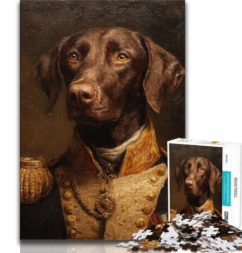 Puzzles für Erwachsene und Jugendliche, Tierhund, Lernspiele, Heimdekoration, Lernspiel für Geburtstag, Weihnachten (75x50cm) von AADSAZA