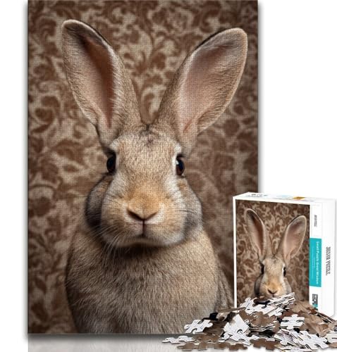 Puzzles für Erwachsene und Jugendliche, Tierkaninchen, Lernspiele, Heimdekoration, Lernspiel für Geburtstag, Weihnachten (38x26cm) von AADSAZA