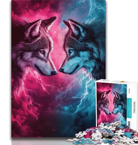 Puzzles für Erwachsene und Jugendliche, TwoWolves, anspruchsvolles Spiel und Lernspiel für die ganze Familie zum Geburtstag, Weihnachten (75x50cm) von AADSAZA