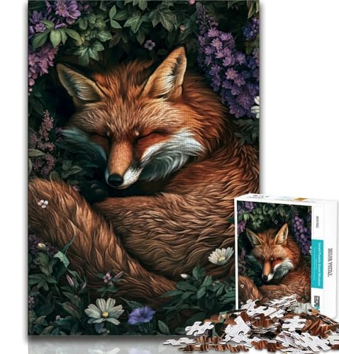 Puzzles für Erwachsene und Jugendliche, Waldfuchs, Lernspiele, Heimdekoration, Lernspiel für Geburtstag, Weihnachten (75x50cm) von AADSAZA