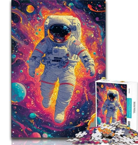 Puzzles für Erwachsene und Jugendliche, Weltraumastronaut, anspruchsvolles Spiel und Lernspiel für die ganze Familie zum Geburtstag, Weihnachten (75x50cm) von AADSAZA