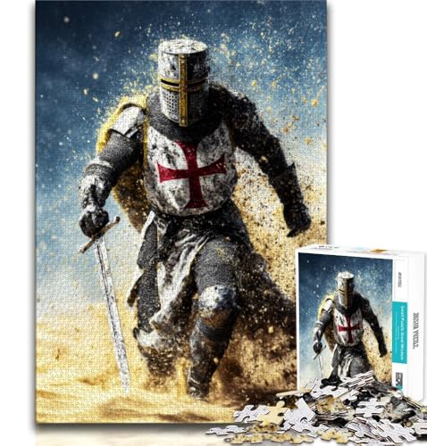 Puzzles für Erwachsene und Jugendliche, mittelalterliche Ritter, anspruchsvolles Spiel und Lernspiel für die ganze Familie zum Geburtstag, Weihnachten (75x50cm) von AADSAZA