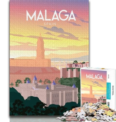 Puzzles für Erwachsene und Teenager, Vintage-Poster, anspruchsvolles Spiel, ganze Familie (75x50cm) von AADSAZA