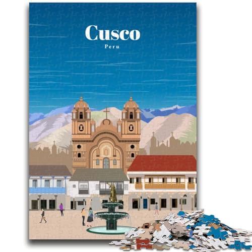 Reise nach Cusco, Puzzle für Erwachsene und Teenager, anspruchsvolles Spiel und Familienspiel, ganze Familie (38x26cm) von AADSAZA