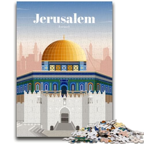 Reise nach Jerusalem, 1000-teiliges Puzzle, anspruchsvolles Spiel und Wanddekoration für die ganze Familie, einzigartige Geburtstags (50x75cm) von AADSAZA