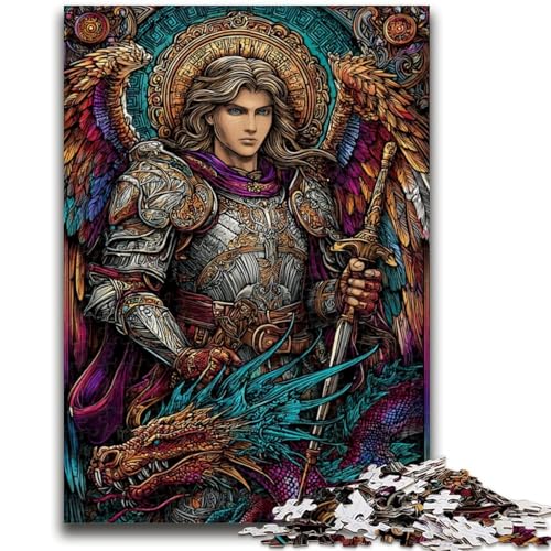 Ritter-Puzzle mit 1000 Teilen für Erwachsene und Jugendliche, anspruchsvolles Spiel und Familienspiel, ganze Familie (50x75cm) von AADSAZA