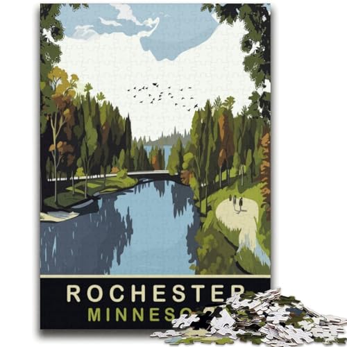 Rochester Park Minnesota Puzzle für Erwachsene, 2000 Teile, anspruchsvolles Spielspielzeug, jedes Teil ist einzigartig – anspruchsvolles Familienspaßspiel (70x100cm) von AADSAZA