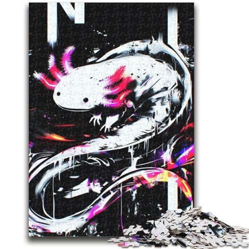 Salamander-Farbpuzzle 1000 Teile für Erwachsene und Jugendliche, Spielzeug, Lernspiele, Stressabbau, tolle Geschenke und Spielzeuge (50x75cm) von AADSAZA