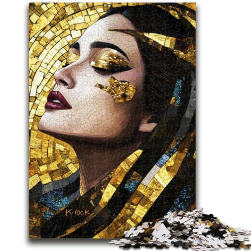 Schlafende Frau, 1000-teiliges Puzzle für Erwachsene und Jugendliche, Spielzeug, Lernspiele, Stressabbau, Wunschliste mit Weihnachtsmann (38x26cm) von AADSAZA