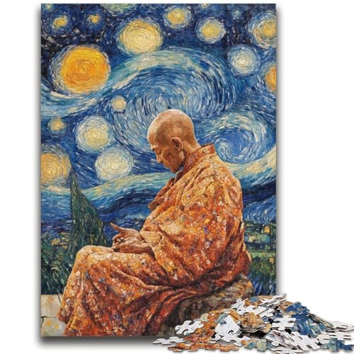 Schlafender Buddha, Kunst, 1000 Teile, Puzzle für Erwachsene und Jugendliche, Spielzeug, Lernspiele, stressabbauende Wanddekoration (50x75cm) von AADSAZA
