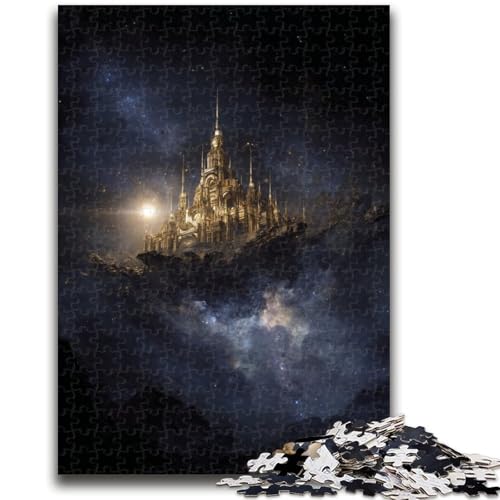 Schloss in den Wolken-Puzzle für Erwachsene, 1000 Teile, anspruchsvolles Spiel und Familienspiel, Wanddekoration, einzigartige Geburtstags (38x26cm) von AADSAZA