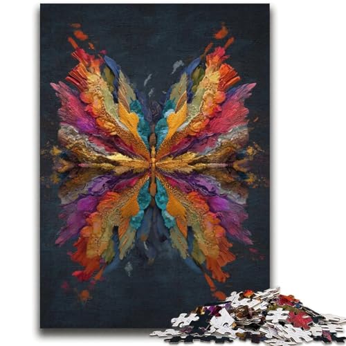 Schmetterlings-Ölgemälde-Puzzles für Teenager, 2000 Puzzles, Spielzeug, Lernspiele, Stressabbau, geeignet als Schreibtischdekoration (70x100cm) von AADSAZA