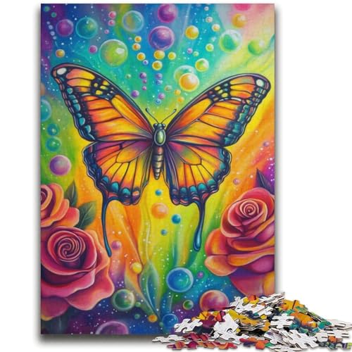 Schmetterlings-Ölgemälde-Puzzles für Teenager, 2000 Puzzles, Spielzeug, Lernspiele, Stressabbau, geeignet als Schreibtischdekoration (70x100cm) von AADSAZA