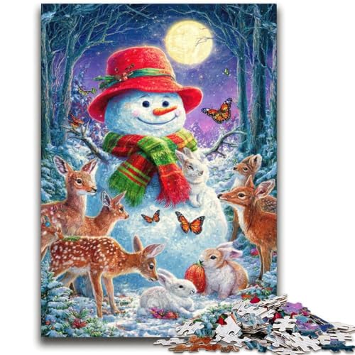 Schneemann-Puzzles für Teenager, 2000 Puzzles, Spielzeug, Lernspiele, Stressabbau, geeignet als Schreibtischdekoration (70x100cm) von AADSAZA