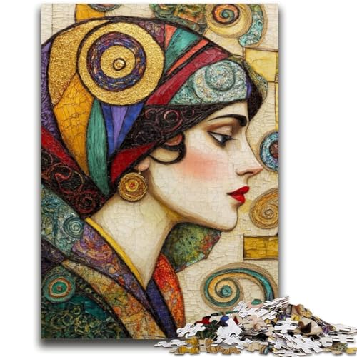 Schöne schlafende Frau, 1000-teiliges Puzzle für Erwachsene und Jugendliche, Familienspiel zum Stressabbau, schwierige Herausforderung, tolle Geschenke und Spielzeuge (38x26cm) von AADSAZA