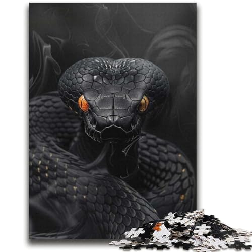 Schwarze Schlange, 2000-teiliges Puzzle für Erwachsene und Jugendliche, Quizspiel, Wanddekoration, einzigartige Geburtstags (70x100cm) von AADSAZA