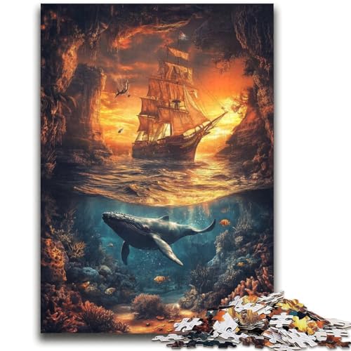 Seeschiff-Puzzle für Erwachsene, 2000 Teile, Stressabbau, schwierige Herausforderung, gutes Geschenk für die ganze Familie (70x100cm) von AADSAZA