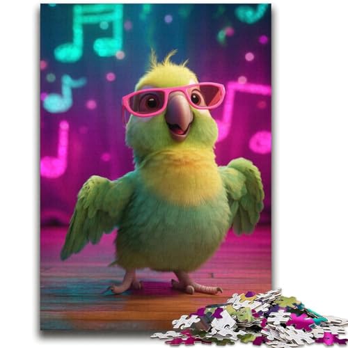 Singender Papagei Puzzle für Erwachsene, 2000 Teile, Lernspielzeug, Familienspiele, Geschenke für Freunde und Familie (70x100cm) von AADSAZA