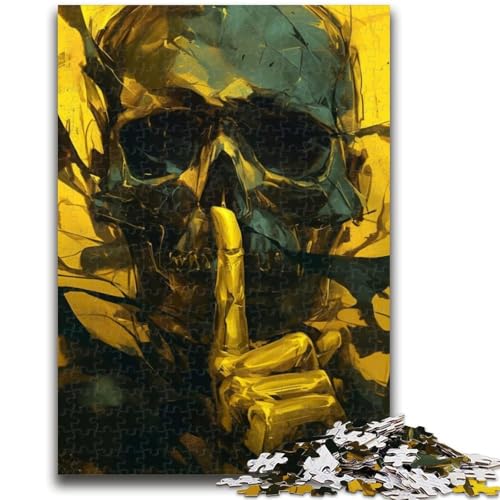 Smoky Skull 1000-teiliges Puzzle für Jugendliche und Erwachsene, anspruchsvolles Spielgeschenk, ganze Familie (38x26cm) von AADSAZA