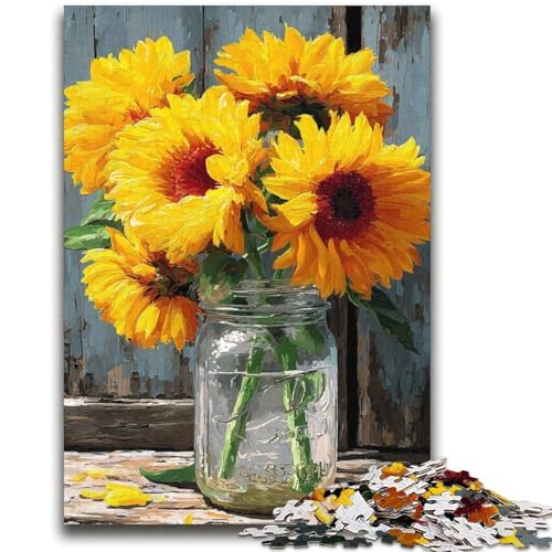 Sonnenblumen-Puzzle, 2000 Teile, für Teenager, Geschenke, Spielzeug, Lernspiele, Stressabbau, tolle Geschenke und Spielzeuge (70x100cm) von AADSAZA