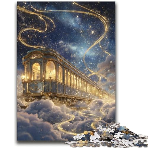 Space Train 2000-teiliges Puzzle für Erwachsene und Jugendliche, Denkspiel, Wanddekoration, einzigartige Geburtstags (70x100cm) von AADSAZA