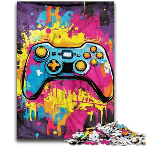 Spiel Ölgemälde-Puzzle 1000 Teile für Erwachsene, Lernspiel, Herausforderungsspielzeug, ganze Familie (50x75cm) von AADSAZA