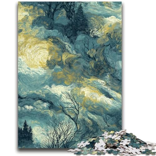 Sternenhimmel-Puzzle mit 1000 Teilen für Erwachsene und Jugendliche, Denkspiel, Wanddekoration, einzigartige Geburtstags (38x26cm) von AADSAZA