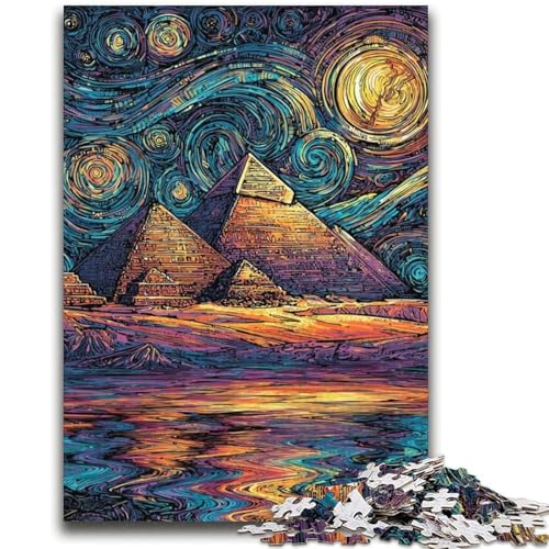 Sternenhimmel-Pyramide, 2000-teiliges Puzzle für Teenager, Geschenke, hilft dem Gehirn, süchtig machendes Spielzeug zu trainieren, um Geduld zu fördern, geeignet für Paare (70x100cm) von AADSAZA