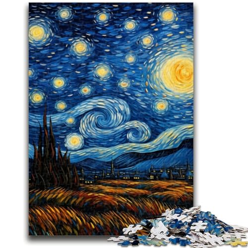 Sternenhimmel-Schloss, 1000-teiliges Puzzle für Erwachsene und Jugendliche, anspruchsvoll zu vervollständigen, Aber unterhaltsames und humorvolles Lernspiel zum Geburtstag (50x75cm) von AADSAZA