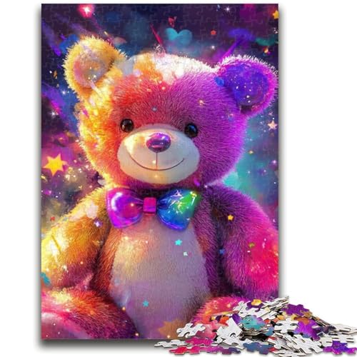 Teddybär-Puzzle, 1000 Teile, für Teenager, Denksportspiel, Wanddekoration, einzigartige Geburtstags (38x26cm) von AADSAZA